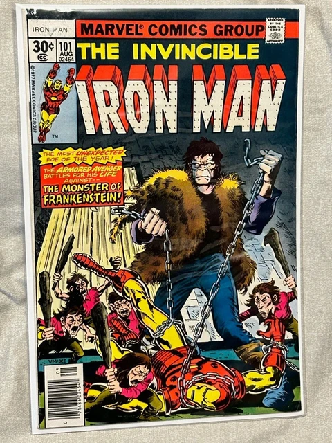 The Invincible Iron Man #101 August 1977 Marvel Comics Monster Of Frankenstein