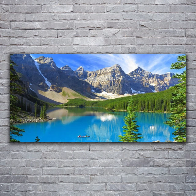 Tableau Photo Sur Toile Moderne - Paysage Soleil Et Mer - Dimensions 120x60cm - Marque Tulup - Neuf