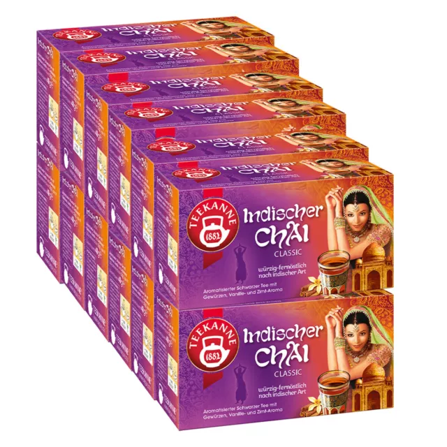 Théière Indien Chai Classique Épicée Fernöstlich 40g 12er Pack
