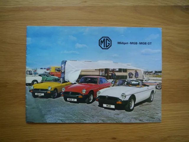Mg Car Range Midget Mgb Mgb Gt Brochure Eur Picclick Fr