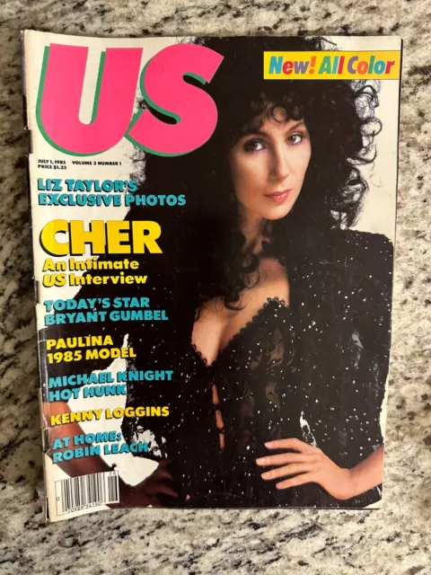 Cher - Cover Of Us Magazine, July 1, 1985