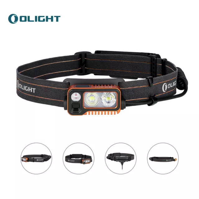 Olight Array 2 Pro 1500 Lumens Headlamp LEDs Head Torch with SOS Mode - Orange