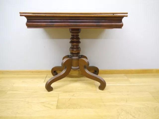 Biedermeier Spieltisch Tisch Mahagoni massiv um 1830
