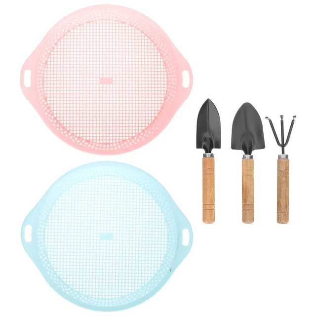 1 Set GardenTools Gartenarbeit Sieb Boden Sifter Dreh Boden Sifter