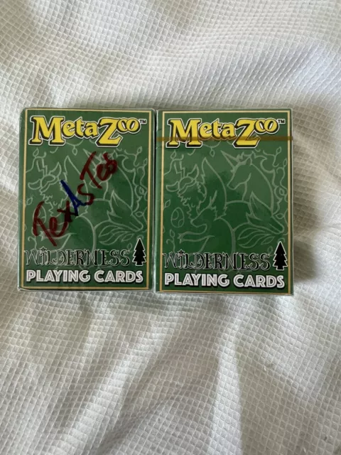 2  Decks Metazoo Wilderness And One Signed Playing Cards