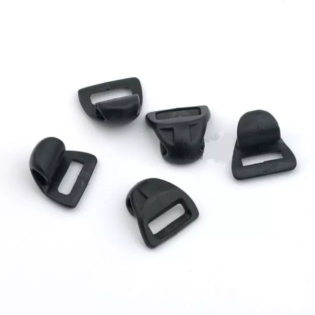 Material plástico negro hebilla zapato correa accesorios armario de cable 100 piezas