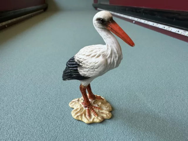 Schleich STORK Bird Wildlife Animal Figure 2002 Retired 13267 Avian Marsh Toy