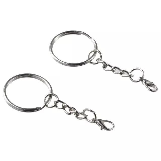 25mm Keychain Rings metal Split Key Ring Key Chain Kit  Jewelry Making Supplies