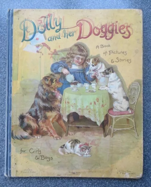 DOLLY AND HER DOGGIES - Victorian Pictures & Stories for Children (Nister, 1898)