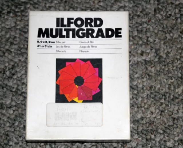 Ilford Multigrade Set of 12 Filters 3 1/2''  x 3 1/2'' Light Use Complete