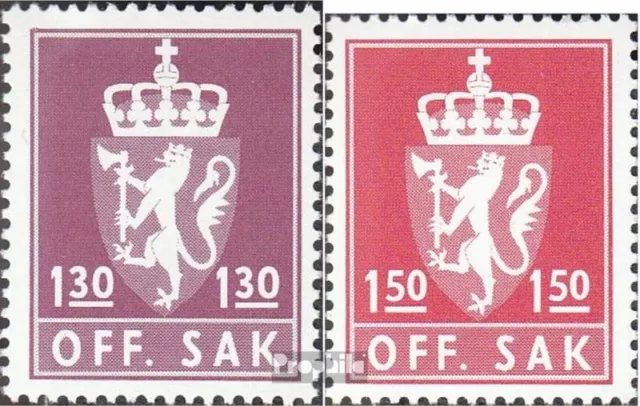 Norway D109-D110 mint never hinged mnh 1981 State Emblem