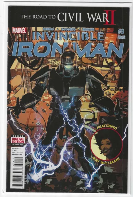 Invincible Iron Man #9 Second Printing 1St Riri Williams Marvel Comics