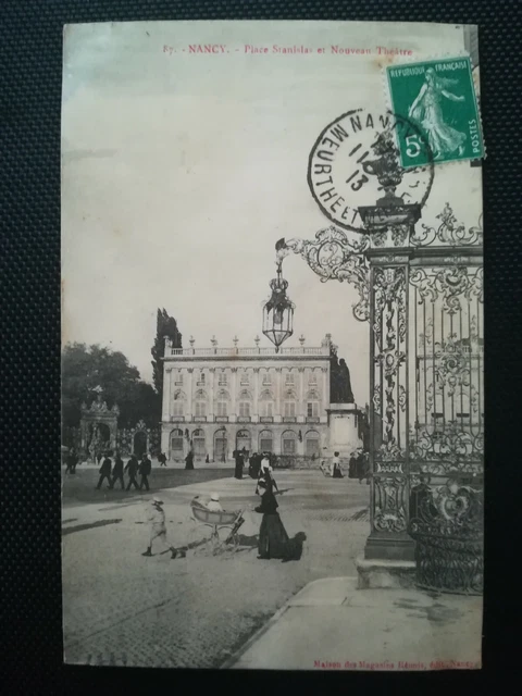 CPA 54 NANCY - Place Stanislas and New Theatre