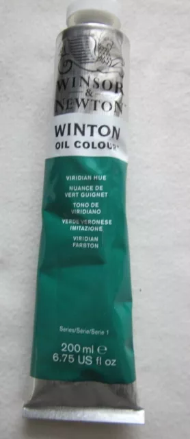 Winsor&Newton Winton Oil Colour 200 ml Viridian Hue