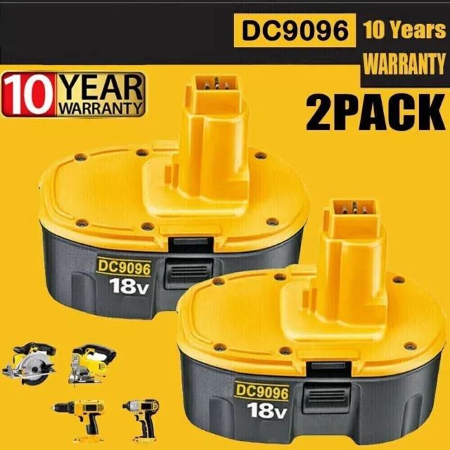 2 PACK 18 Volt XRP 4.0AH Battery For Dewalt for DC9096-2 DC9098 DC9099 DC9096