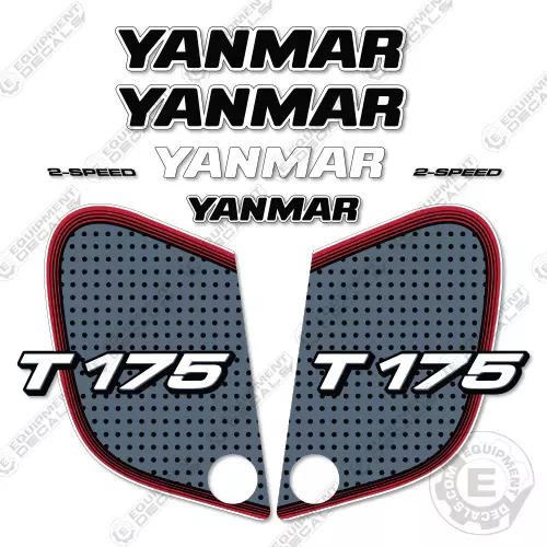 Yanmar T175 Decal Kit Track Loader - 7 YEAR OUTDOOR 3M VINYL!