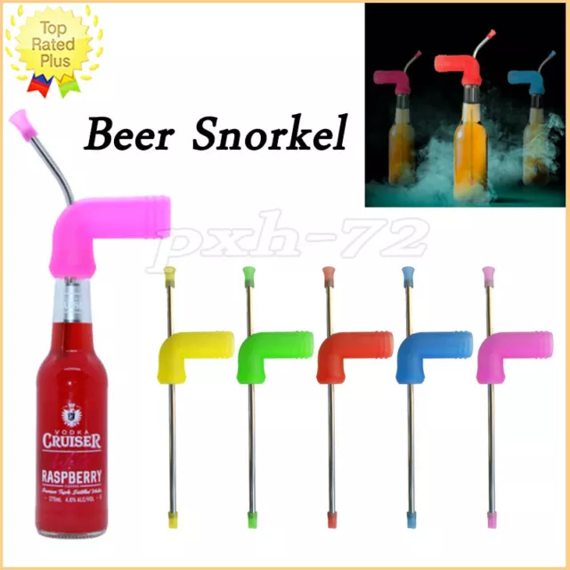 Beer Snorkel Can Drinking Funnel Straw Games Hens Bucks Party Entertainment