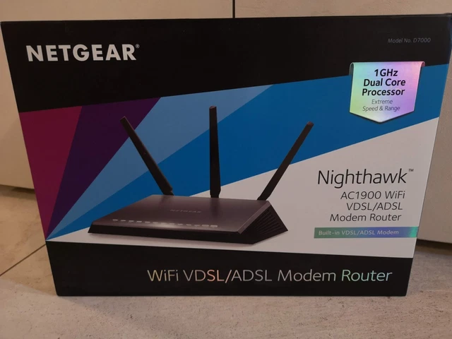 Netgear D7000 Nighthawk Wi-Fi Modem Router Wireless Ac1900