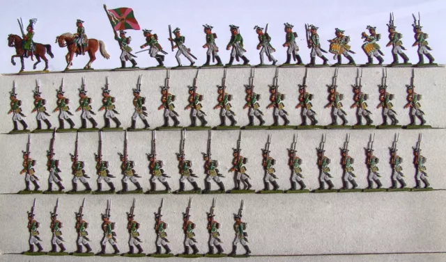 Russland Epoche Napoleon I. Musketiere Infanterie Regiment „Alexopol“ im Marsch