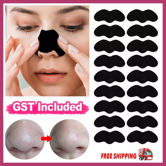 AU Blackhead Remover Nose Face Mask Strips x10 Black Head Pore Acne Clean
