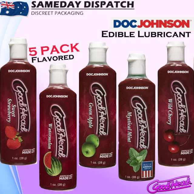 5 Pack GOODHEAD Oral Delight Edible Lubricant Blowjob Multi Flavored Oral Gel