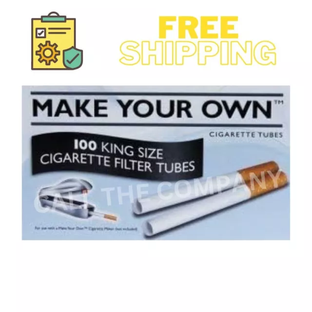 Make Your Own King Size 100 Cigarette Filter Tubes