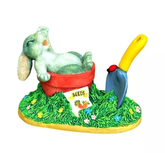 Charming Tails Silvestri GARDENING BREAK Bunny Rabbit Flower Pot Trowel 87/364