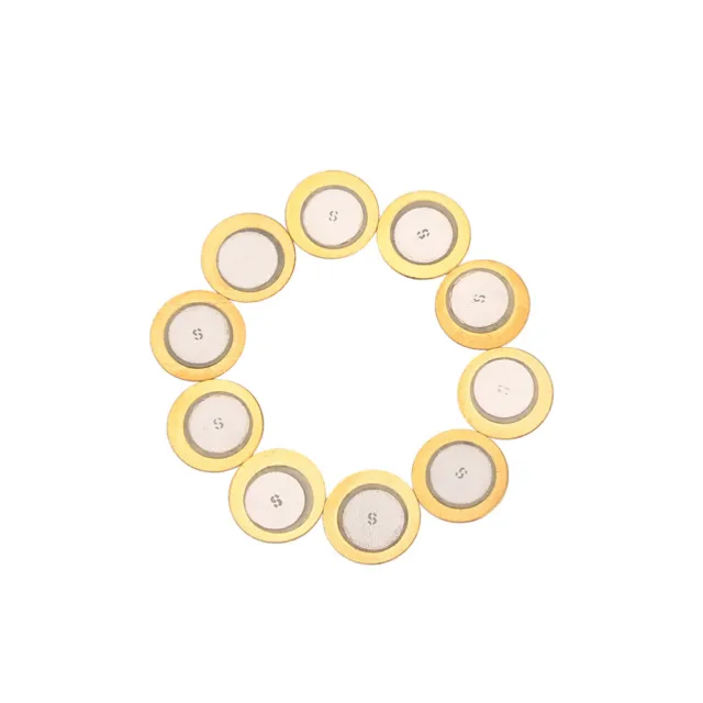 10 Pcs Piezo Diaphragm Pickups Disc Ceramic Film Piezoelectric Buzzer