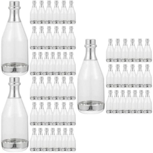 60 piezas Caja de Favor Fiesta Caja de Tratamientos Boda Caja Botella de Champagne Caja de Caramelos