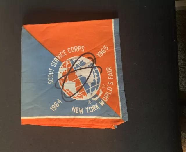 NEW YORK WORLD'S FAIR 1964 1965 SCOUT SERVICE CORPS Neckerchief