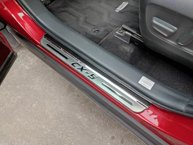 For 2023 Mazda CX5 CX-5 Accessories Door Sill Scuff Palte Protector Cover Trim