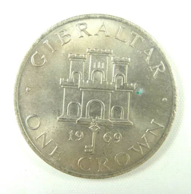 Gibraltar Coin One Crown, 1969, AU-UNC
