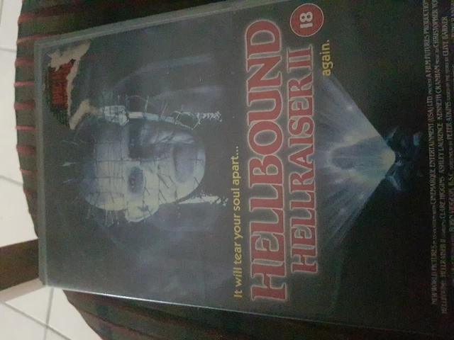 Hellraiser 2 Hellbound VHS Horror Big Box Ex Rental Video