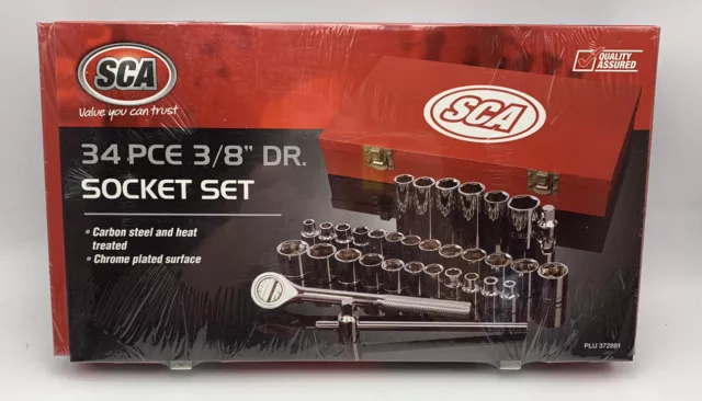 SCA 34 Pce 3/8” Dr. Socket Set