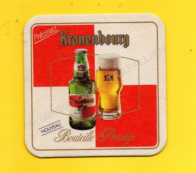 ANCIEN SOUS-BOCK Bière KRONENBOURG coaster beermat bierdeckel