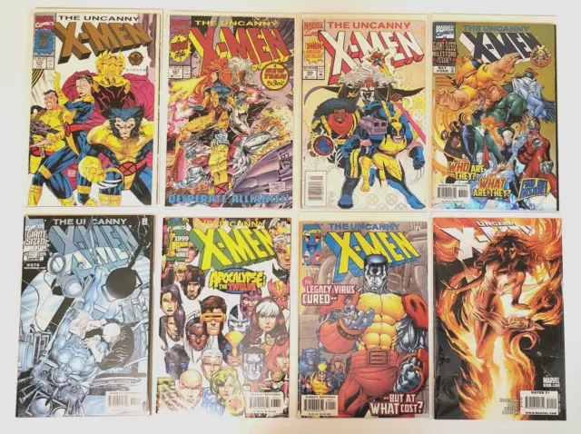 UNCANNY X-MEN Lot of 8  Comics #275(2nd), 281(2nd), 300, 360, 375, 376, 390, 511