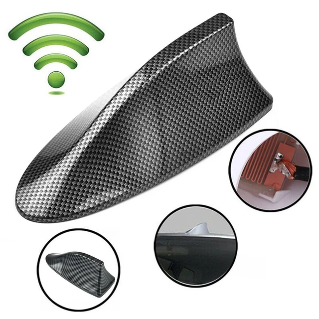 SHENGANG Antenna Auto Pinna di Squalo per Mitsubishi ASX Eclipse Lancer 10 9 Outlander 2013 Outlander 3 l200 Pajero Sport L200, FM/AM Antenna Radio Auto Segnale Radio, Antenne Tetto Accessori Auto
