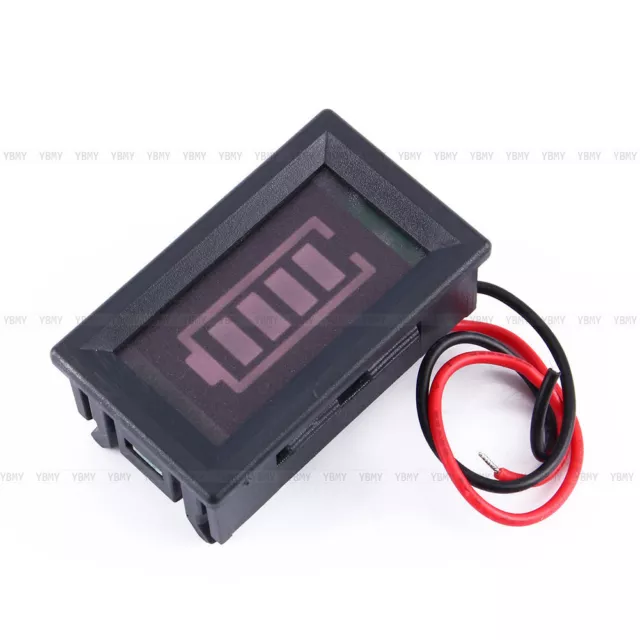 Indicateur de Batterie LED Testeur Voltmètre Digitale Auto Moto Bateau Tracteur