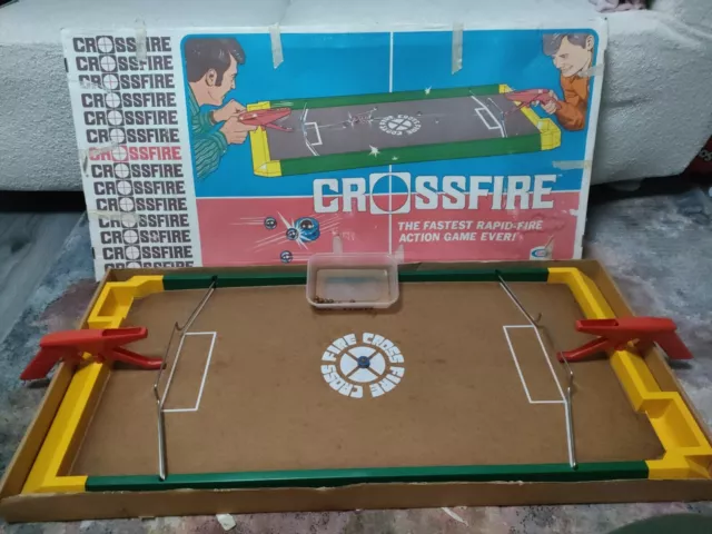 Vintage Crossfire Game Ideal 1971 Crossfire The Rapid Fire Action Vintage  VG