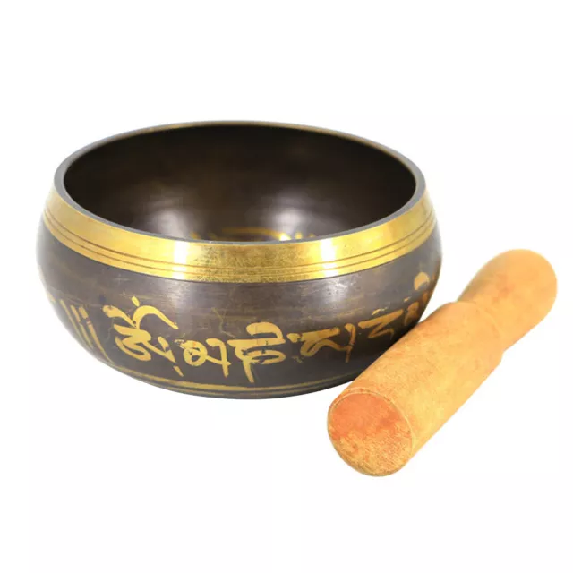 Metal Buddha Sound Bowl Tibetan Bell Yoga Meditation Bowl Singing Bowl Strikers