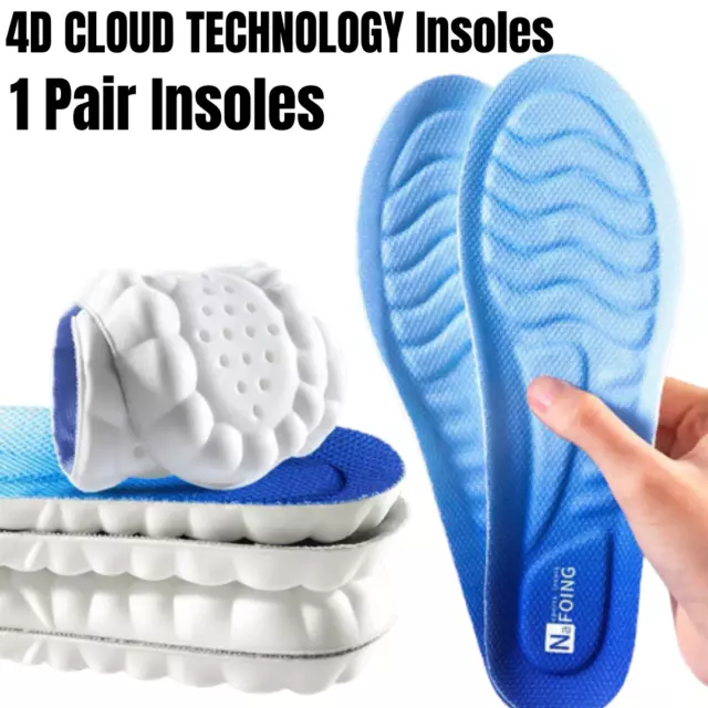 4D Arch Insoles Orthopedic Sports Insoles Feet Pad Running Shoes for Men Women