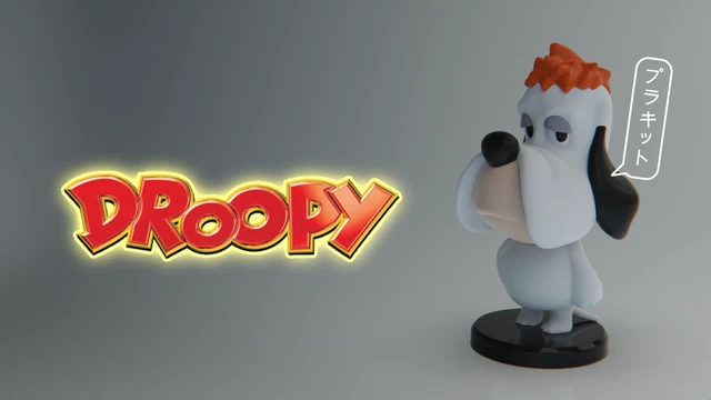 Droopy 3 ACTION FIGURES 3D in Resina DROOPY . Action Figures in RESINA da ...