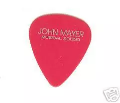 John Mayer musical sound rare promo Red Guitar Pick