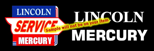 Lincoln Mercury Cars Dealer Sales Service Stickers Signs Fridge Magnets Decals
