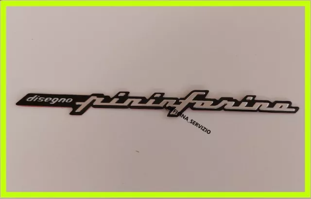 Pininfarina Sigla Badge Targa Logo Scritta Stemma per auto ALFA FIAT LANCIA