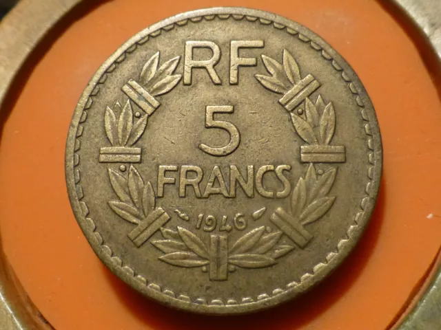 5 FRANCS - LAVRILLIER (Br/ALU) - 1946 - RECHERCHEE & QUALITE TB++ !