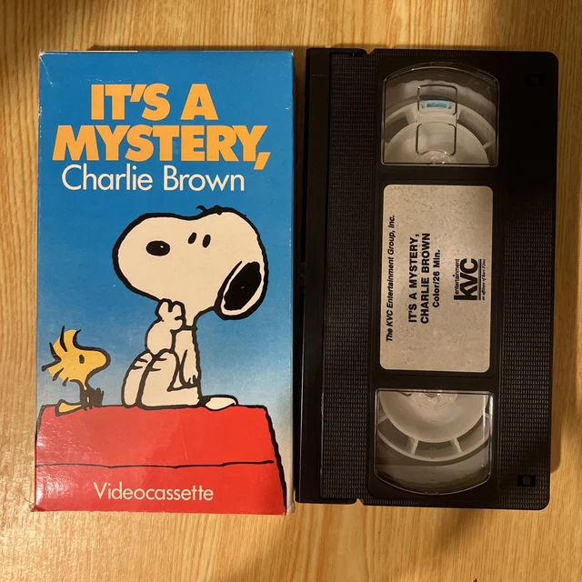 PEANUTS SNOOPY IT'S A Mystery, Charlie Brown VHS VIDÉO FILM dessin