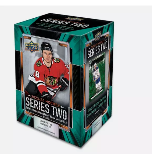 2023-24 NHL UPPER DECK SERIES 2 Hockey Factory Sealed Blaster Box 48 Cards