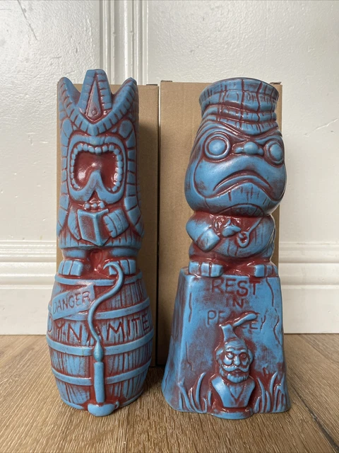 Set of 2 Lost Temple Traders Tiki Mugs, Disney, Haunted Spirits: Ghost Edition