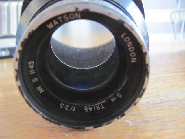 Vintage Watson London 5in trias f/3.5 No s 1143 LENSE